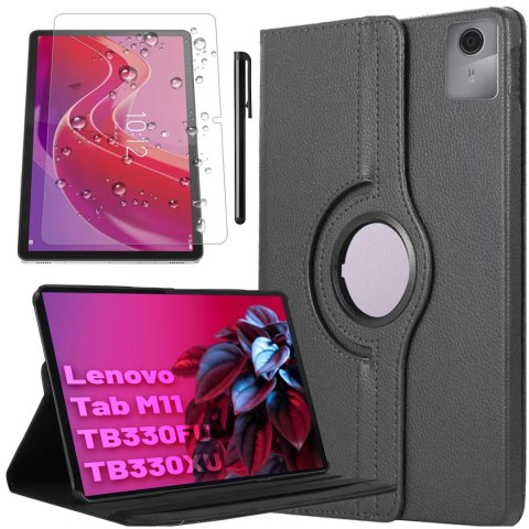 Alogy Etui 360 do Lenovo Tab K11E / M11 10.95" TB330FU / TB330XU / TB331FC obrotowe pokrowiec obudowa z klapką na tablet Case Alogy Cz Alogy Etui 360 do Lenovo Tab K11E / M11 10.95" TB330FU / TB330XU / TB331FC obrotowe pokrowiec obudowa z klapką na tablet Case Alogy Cz