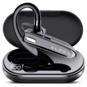 Alogy Słuchawka Bluetooth dla kierowcy bezprzewodowa zestaw z etui ładującym zestaw słuchawkowy Alogy Czarna