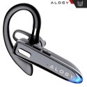 Alogy Słuchawka Bluetooth dla kierowcy bezprzewodowa zestaw z etui ładującym zestaw słuchawkowy Alogy Czarna