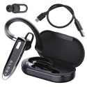 Alogy Słuchawka Bluetooth dla kierowcy bezprzewodowa zestaw z etui ładującym zestaw słuchawkowy Alogy Czarna