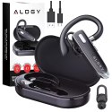 Alogy Słuchawka Bluetooth dla kierowcy bezprzewodowa zestaw z etui ładującym zestaw słuchawkowy Alogy Czarna