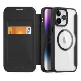 Dux Ducis Etui Dux Ducis Skin X Pro do Apple iPhone 15 Pro Max magnetyczny pokrowiec MagSafe z klapką - czarny