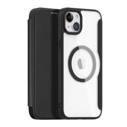 Dux Ducis Etui Dux Ducis Skin X Pro do Apple iPhone 15 magnetyczny pokrowiec MagSafe z klapką - czarny