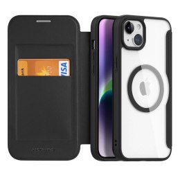 Dux Ducis Etui Dux Ducis Skin X Pro do Apple iPhone 15 magnetyczny pokrowiec MagSafe z klapką - czarny