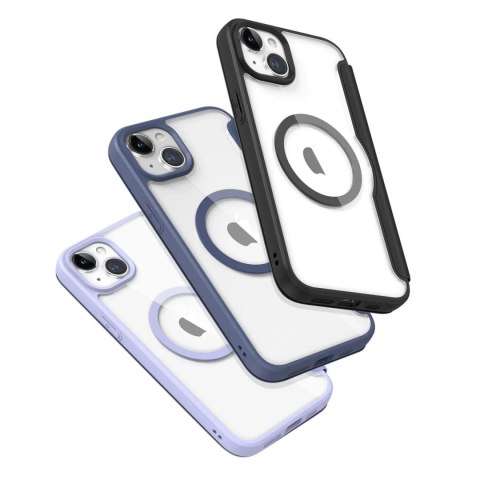 Dux Ducis Etui Dux Ducis Skin X Pro do Apple iPhone 15 magnetyczny pokrowiec MagSafe z klapką - czarny Dux Ducis Etui Dux Ducis Skin X Pro do Apple iPhone 15 magnetyczny pokrowiec MagSafe z klapką - czarny
