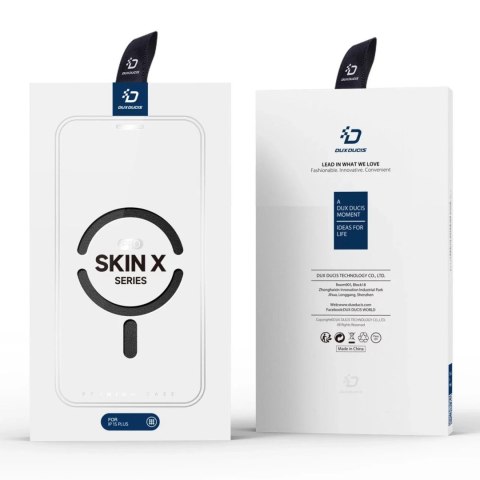 Dux Ducis Etui Dux Ducis Skin X Pro do Apple iPhone 15 magnetyczny pokrowiec MagSafe z klapką - czarny Dux Ducis Etui Dux Ducis Skin X Pro do Apple iPhone 15 magnetyczny pokrowiec MagSafe z klapką - czarny