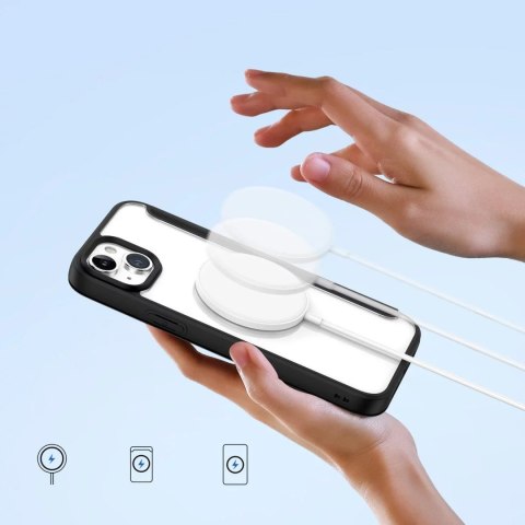 Dux Ducis Etui Dux Ducis Skin X Pro do Apple iPhone 15 magnetyczny pokrowiec MagSafe z klapką - czarny Dux Ducis Etui Dux Ducis Skin X Pro do Apple iPhone 15 magnetyczny pokrowiec MagSafe z klapką - czarny