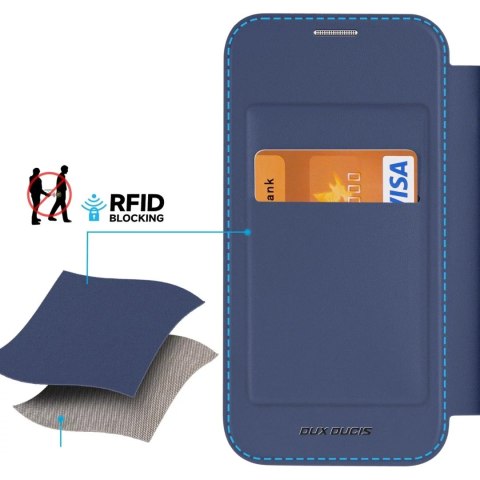 Dux Ducis Etui Dux Ducis Skin X Pro do Samsung S24+ z magnetycznym ringiem i klapką - niebieskie Dux Ducis Etui Dux Ducis Skin X Pro do Samsung S24+ z magnetycznym ringiem i klapką - niebieskie