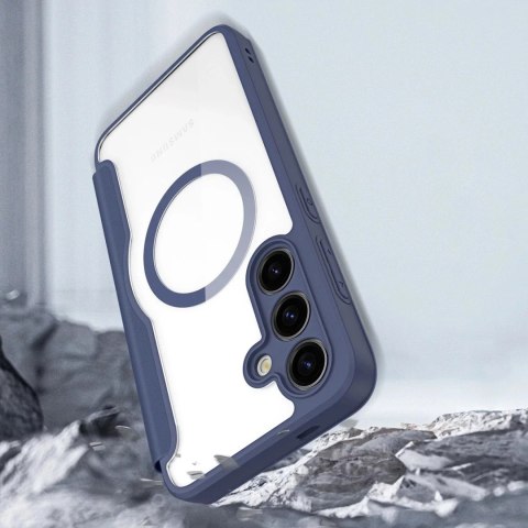 Dux Ducis Etui Dux Ducis Skin X Pro do Samsung S24+ z magnetycznym ringiem i klapką - niebieskie Dux Ducis Etui Dux Ducis Skin X Pro do Samsung S24+ z magnetycznym ringiem i klapką - niebieskie