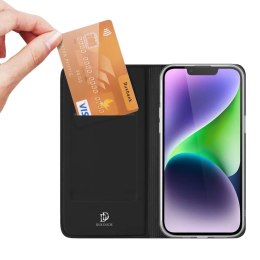 Dux Ducis Etui do iPhone 15 pokrowiec z klapką i portfelem na kartę Dux Ducis Skin Pro - czarne