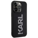 Karl Lagerfeld Etui Karl Lagerfeld KLHCP15L3DMBKCK do iPhone 15 Pro 6.1" czarny/black hardcase 3D Rubber Glitter Logo