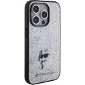 Karl Lagerfeld Etui Karl Lagerfeld KLHCP15LGCNPSG do iPhone 15 Pro 6.1" srebrny/silver hardcase Fixed Glitter Choupette Logo Metal Pin