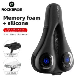 RockBros Pokrowiec na siodełko Rockbros LF044BL z osłoną przeciwdeszczową - czarno-niebieskie