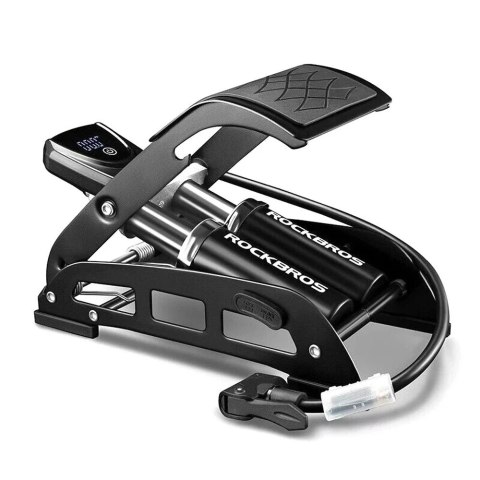 RockBros Pompka nożna Rockbros 42430001001 z wyświetlaczem - czarna RockBros Pompka nożna Rockbros 42430001001 z wyświetlaczem - czarna