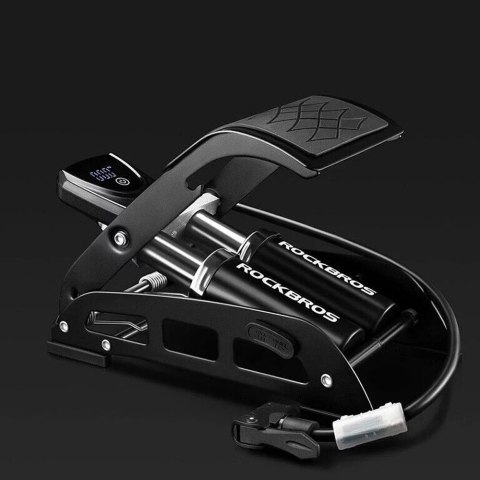 RockBros Pompka nożna Rockbros 42430001001 z wyświetlaczem - czarna RockBros Pompka nożna Rockbros 42430001001 z wyświetlaczem - czarna