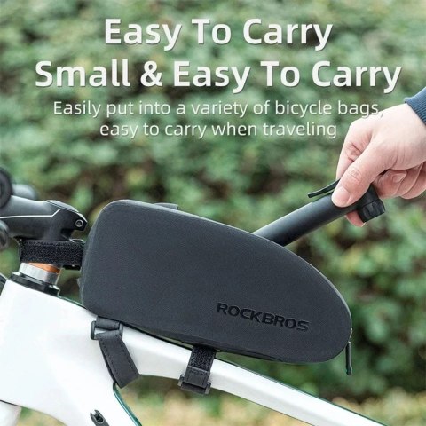 RockBros Pompka rowerowa Rockbros 42520001001 - czarna RockBros Pompka rowerowa Rockbros 42520001001 - czarna