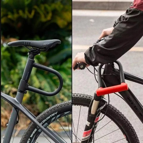 RockBros Zapięcie rowerowe Rockbros RKS610-BK U-lock - czarne RockBros Zapięcie rowerowe Rockbros RKS610-BK U-lock - czarne