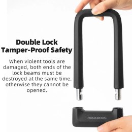 RockBros Zapięcie rowerowe Rockbros RKS626 U-lock - czarne