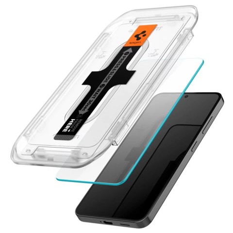 Spigen 2x Szkło hartowane do Samsung Galaxy S24 S25 Spigen Glas.TR "EZ FIT" Clear 2-Pack z ramką do montażu Spigen 2x Szkło hartowane do Samsung Galaxy S24 S25 Spigen Glas.TR "EZ FIT" Clear 2-Pack z ramką do montażu