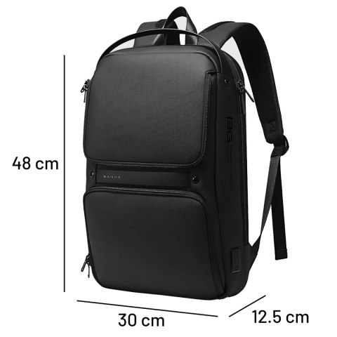 Bange Plecak wodoodporny Bange torba na laptopa 15.6" akcesoria podróżny 48x30x12.5 cm do pracy szkoły samolotu męski damski USB i USB Bange Plecak wodoodporny Bange torba na laptopa 15.6" akcesoria podróżny 48x30x12.5 cm do pracy szkoły samolotu męski damski USB i USB