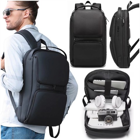 Bange Plecak wodoodporny Bange torba na laptopa 15.6" akcesoria podróżny 48x30x12.5 cm do pracy szkoły samolotu męski damski USB i USB Bange Plecak wodoodporny Bange torba na laptopa 15.6" akcesoria podróżny 48x30x12.5 cm do pracy szkoły samolotu męski damski USB i USB