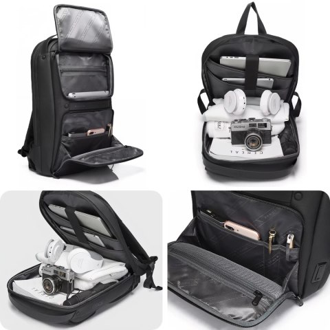 Bange Plecak wodoodporny Bange torba na laptopa 15.6" akcesoria podróżny 48x30x12.5 cm do pracy szkoły samolotu męski damski USB i USB Bange Plecak wodoodporny Bange torba na laptopa 15.6" akcesoria podróżny 48x30x12.5 cm do pracy szkoły samolotu męski damski USB i USB