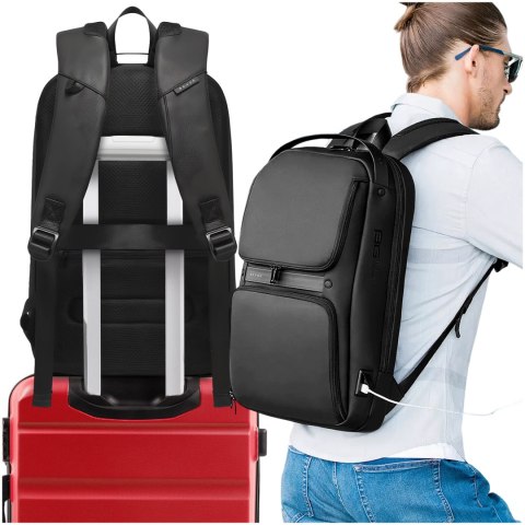 Bange Plecak wodoodporny Bange torba na laptopa 15.6" akcesoria podróżny 48x30x12.5 cm do pracy szkoły samolotu męski damski USB i USB Bange Plecak wodoodporny Bange torba na laptopa 15.6" akcesoria podróżny 48x30x12.5 cm do pracy szkoły samolotu męski damski USB i USB