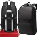 Bange Plecak wodoodporny Bange torba na laptopa 15.6" akcesoria podróżny 48x30x12.5 cm do pracy szkoły samolotu męski damski USB i USB