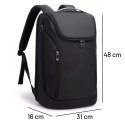 Bange Plecak wodoodporny Bange torba na laptopa 15.6" miejski podróżny 48x31x16 cm do pracy szkoły samolotu męski damski z gniazdem US
