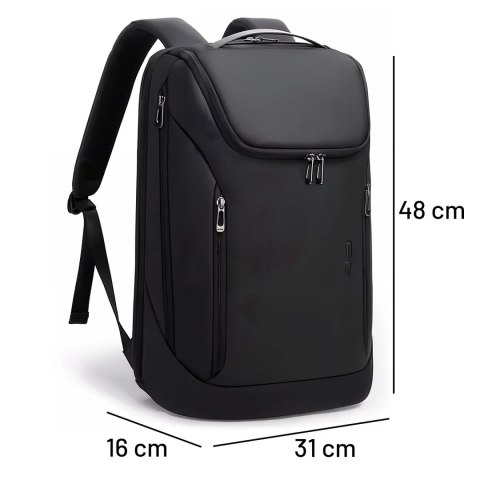 Bange Plecak wodoodporny Bange torba na laptopa 15.6" miejski podróżny 48x31x16 cm do pracy szkoły samolotu męski damski z gniazdem US Bange Plecak wodoodporny Bange torba na laptopa 15.6" miejski podróżny 48x31x16 cm do pracy szkoły samolotu męski damski z gniazdem US