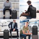 Bange Plecak wodoodporny Bange torba na laptopa 15.6" miejski podróżny 48x31x16 cm do pracy szkoły samolotu męski damski z gniazdem US
