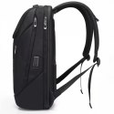 Bange Plecak wodoodporny Bange torba na laptopa 15.6" miejski podróżny 48x31x16 cm do pracy szkoły samolotu męski damski z gniazdem US