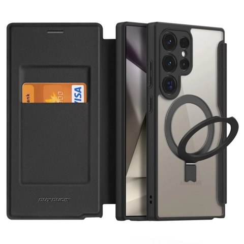 Dux Ducis Etui Dux Ducis Skin X Pro z klapką i magnetycznym ringiem na Samsung S24 Ultra - czarne Dux Ducis Etui Dux Ducis Skin X Pro z klapką i magnetycznym ringiem na Samsung S24 Ultra - czarne