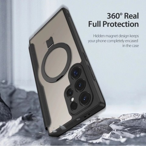Dux Ducis Etui Dux Ducis Skin X Pro z klapką i magnetycznym ringiem na Samsung S24 Ultra - czarne Dux Ducis Etui Dux Ducis Skin X Pro z klapką i magnetycznym ringiem na Samsung S24 Ultra - czarne