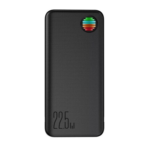 Joyroom Powerbank Joyroom JR-L015 20000mAh 22.5W z kablami USB-C Lightning - czarny Joyroom Powerbank Joyroom JR-L015 20000mAh 22.5W z kablami USB-C Lightning - czarny