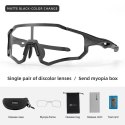 RockBros Okulary rowerowe Rockbros 10181 fotochromowe UV400 - czarne