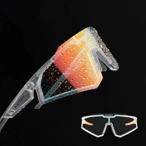 RockBros Okulary rowerowe Rockbros SP291 fotochromowe UV400 - białe RockBros Okulary rowerowe Rockbros SP291 fotochromowe UV400 - białe