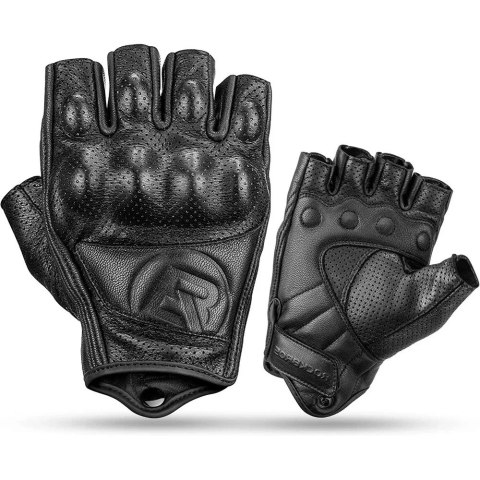 RockBros Rękawiczki motocyklowe Rockbros 16220006005 XXL skórzane - czarne RockBros Rękawiczki motocyklowe Rockbros 16220006005 XXL skórzane - czarne