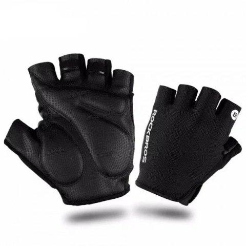 RockBros Rękawiczki rowerowe Rockbros S106BK rozmiar M - czarne RockBros Rękawiczki rowerowe Rockbros S106BK rozmiar M - czarne