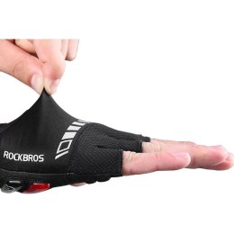 RockBros Rękawiczki rowerowe Rockbros S143-BK XL z wkładkami żelowymi - czarne