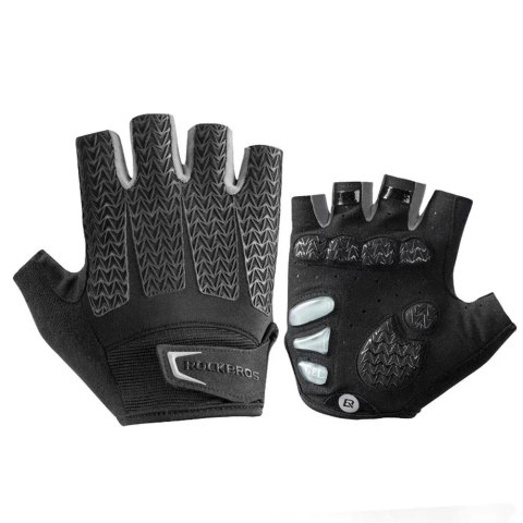 RockBros Rękawiczki rowerowe Rockbros S169BGR XL z wkładkami żelowymi - szare RockBros Rękawiczki rowerowe Rockbros S169BGR XL z wkładkami żelowymi - szare