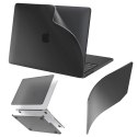 Alogy Etui do Apple Macbook Air 13 13.3" - 2018-2021 (M1 A2337/A2179/A1932) Alogy AirGuard™ Elastyczna obudowa Matowa Czerń