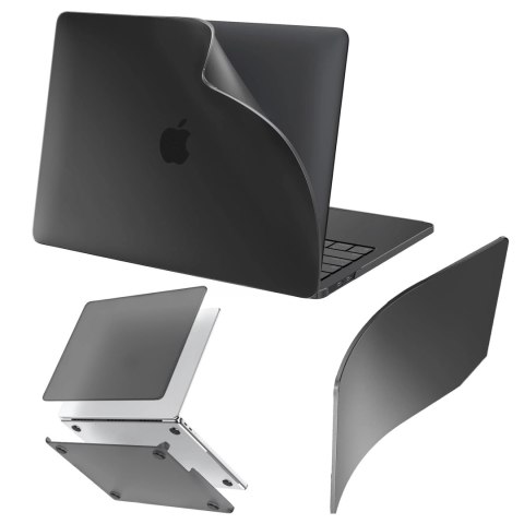 Alogy Etui do Apple Macbook Air 13 13.3" - 2018-2021 (M1 A2337/A2179/A1932) Alogy AirGuard™ Elastyczna obudowa Matowa Czerń Alogy Etui do Apple Macbook Air 13 13.3" - 2018-2021 (M1 A2337/A2179/A1932) Alogy AirGuard™ Elastyczna obudowa Matowa Czerń