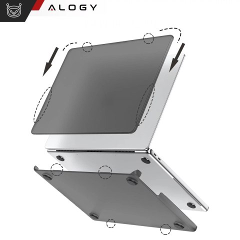 Alogy Etui do Apple Macbook Air 13 13.3" - 2018-2021 (M1 A2337/A2179/A1932) Alogy AirGuard™ Elastyczna obudowa Matowa Czerń Alogy Etui do Apple Macbook Air 13 13.3" - 2018-2021 (M1 A2337/A2179/A1932) Alogy AirGuard™ Elastyczna obudowa Matowa Czerń