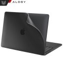 Alogy Etui do Apple Macbook Air 13 13.3" - 2018-2021 (M1 A2337/A2179/A1932) Alogy AirGuard™ Elastyczna obudowa Matowa Czerń
