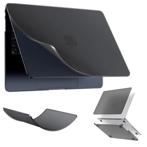 Alogy Etui do Apple Macbook Air 13 13.3" - 2018-2021 (M1 A2337/A2179/A1932) Alogy AirGuard™ Elastyczna obudowa Matowa Czerń Alogy Etui do Apple Macbook Air 13 13.3" - 2018-2021 (M1 A2337/A2179/A1932) Alogy AirGuard™ Elastyczna obudowa Matowa Czerń