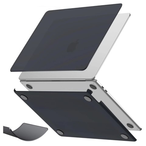 Alogy Etui do Apple Macbook Air 13 13.3" - 2018-2021 (M1 A2337/A2179/A1932) Alogy AirGuard™ Elastyczna obudowa Matowa Czerń Alogy Etui do Apple Macbook Air 13 13.3" - 2018-2021 (M1 A2337/A2179/A1932) Alogy AirGuard™ Elastyczna obudowa Matowa Czerń