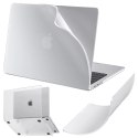 Alogy Etui do Apple Macbook Air 13 13.3" - 2018-2021 (M1 A2337/A2179/A1932) Alogy AirGuard™ Elastyczna obudowa Matowa Przezroczysta Bi