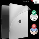 Alogy Etui do Apple Macbook Air 13 13.3" - 2018-2021 (M1 A2337/A2179/A1932) Alogy AirGuard™ Elastyczna obudowa Matowa Przezroczysta Bi