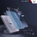 Alogy Etui do Apple Macbook Air 13 13.3" - 2018-2021 (M1 A2337/A2179/A1932) Alogy AirGuard™ Elastyczna obudowa Matowa Przezroczysta Bi